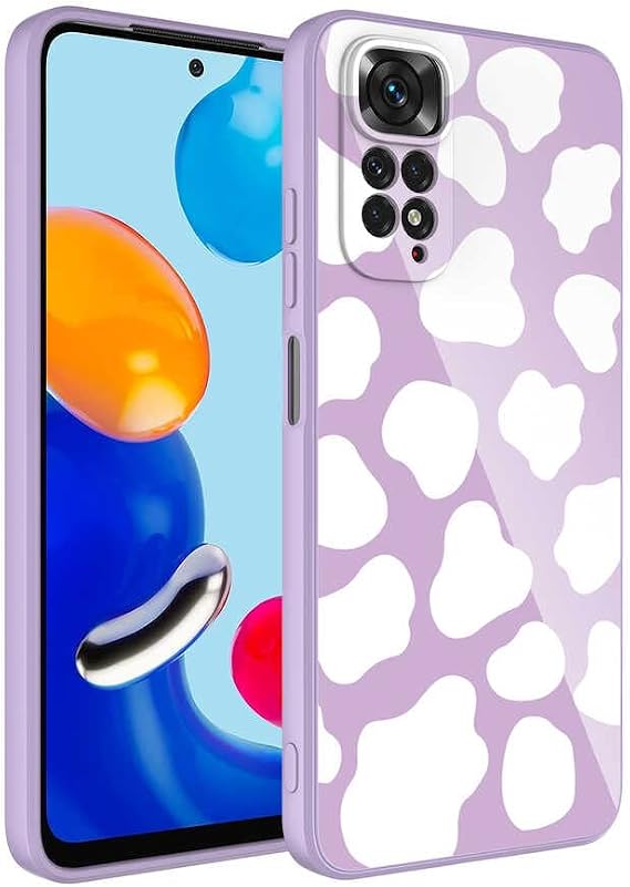 Aksesuarcim Xiaomi Redmi Note 11 Global Kılıf Kamera Korumalı Desenli İç Kısım Kadife Sert Silikon Kapak Epoksi No6