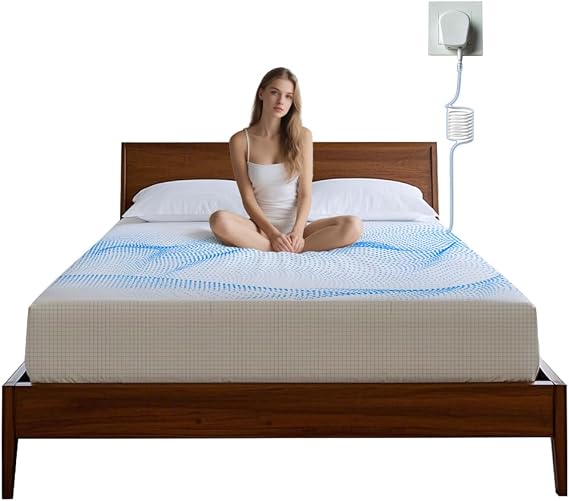 Grounding Fitted Sheet King Size Grounded Bed Sheet With 90% Organic Cotton 10% Pure Silver Fbire For Better Sleep (Beige, King 150x200x35cm)