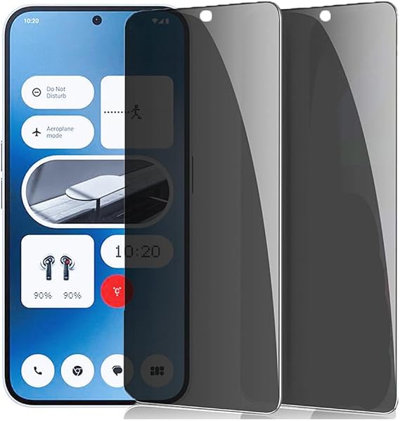 プライバシースクリーンプロテクター Nothing Phone 2A 2枚パック 覗き見防止 強化ガラス 傷防止 保護ガラス Nothing Phone 2a 6.7インチ用