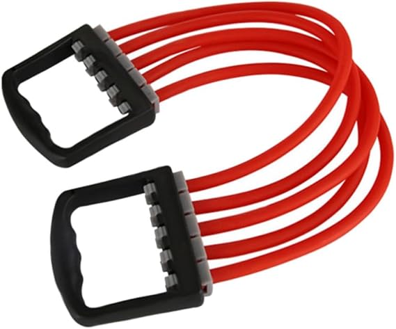 Chest Expander Adjustable Spring Exerciser with Five Resistance Bands
