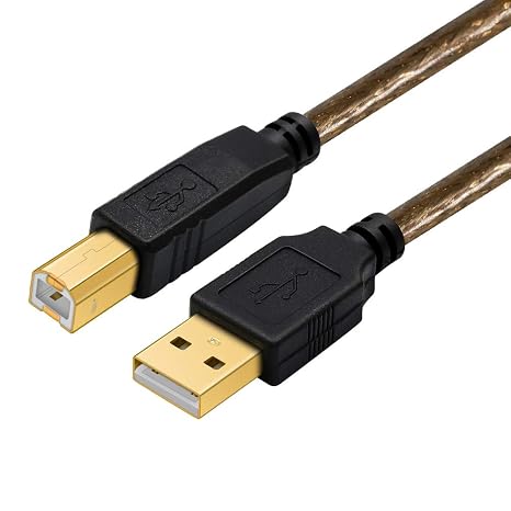 USB Printer Cable 5m, High Speed USB 2.0 Type A Male to Type B Male Printer Scanner Cable for HP, Canon, Lexmark, Dell,Xerox, Samsung etc(5M)