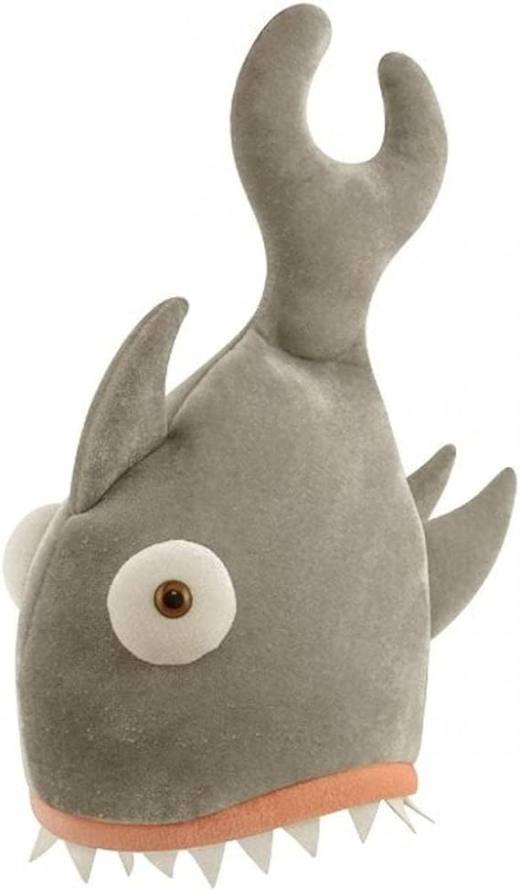 HENBRANDT Adult Shark Bite Hat Novelty Plush Animal Fancy Dress Accessory Shark Party Supplies Halloween Costume Hat for Men Women Fishing Gift One Size