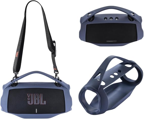 シリコンカバーケース JBL Xtreme 4ポータブルBluetoothスピーカー対応 防水ソフトスキンシリコン保護ケース JBL Xtreme 4 Bluetoothスピーカーアクセサリー用ブルー