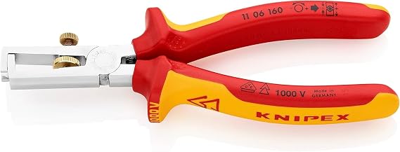 KNIPEX Insulation Stripper with Opening Spring, 11 06 160