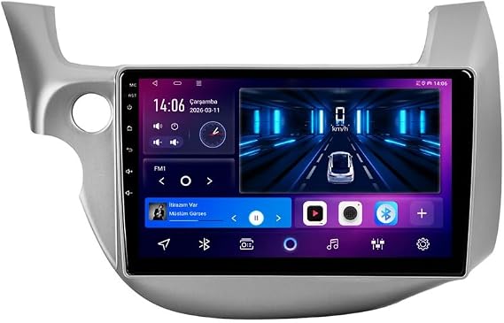 10 İnç Android Multimedya CarPlay Android Auto Navigasyon Kameralı 8GB RAM 64GB - Honda Jazz 2009-2012 ile uyumlu