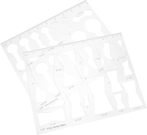 2pcs Acrylic Router Template Kit for Woodworking, Double Sided Jig