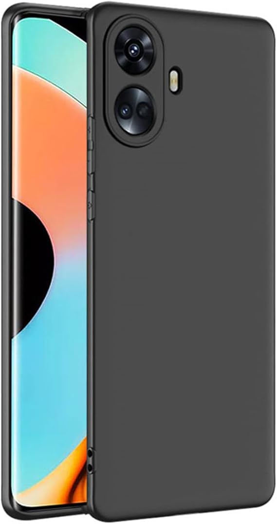 Microcase Realme 10 Pro Plus Elektrocase Serisi Silikon Kılıf - Siyah AL3340