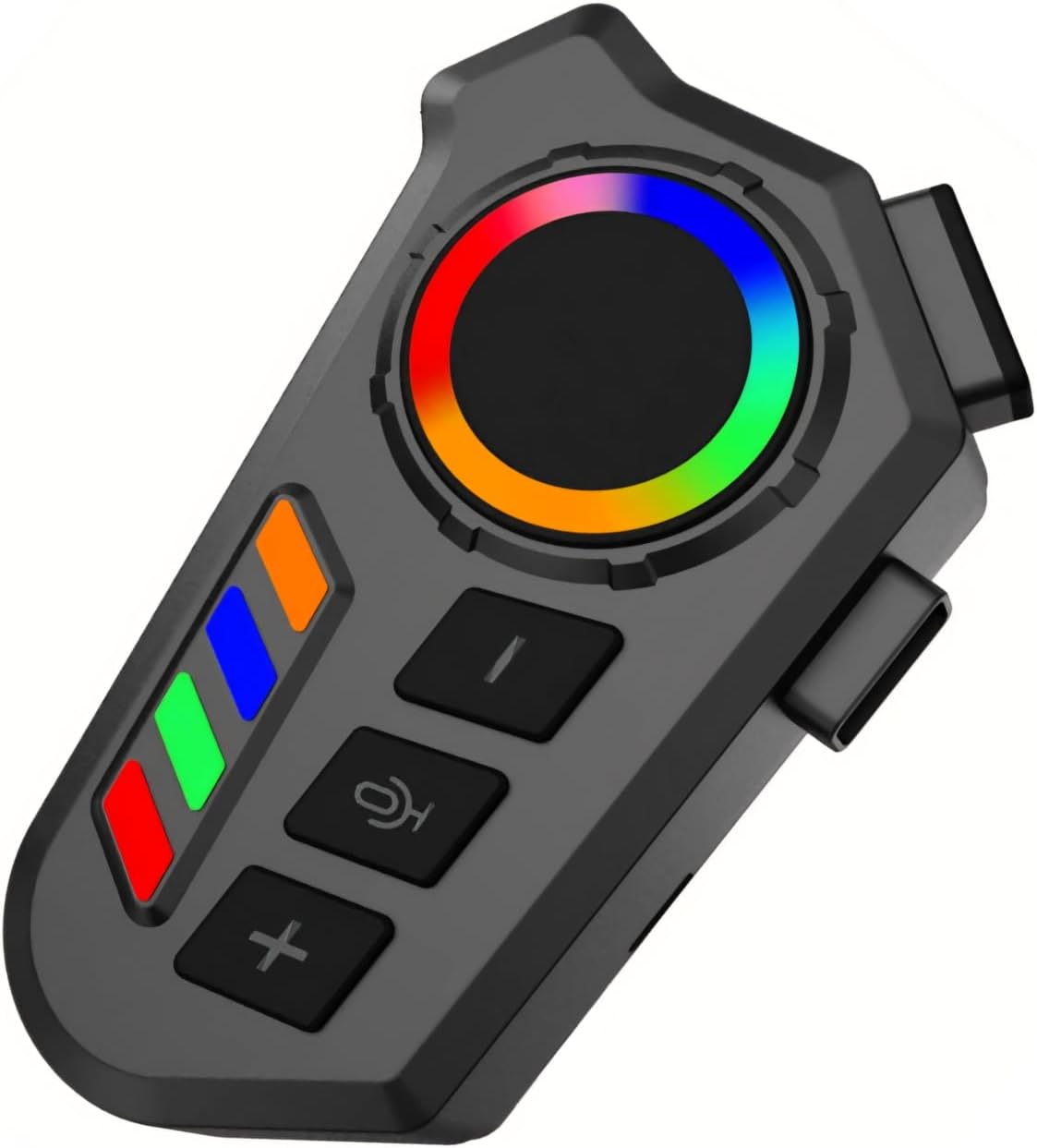 K06A Motosiklet Kask Bluetooth İnterkom Kulaklık, RGB Kontrol, 400mAh Batarya, IP65 Su Geçirmez, Type-C Şarj