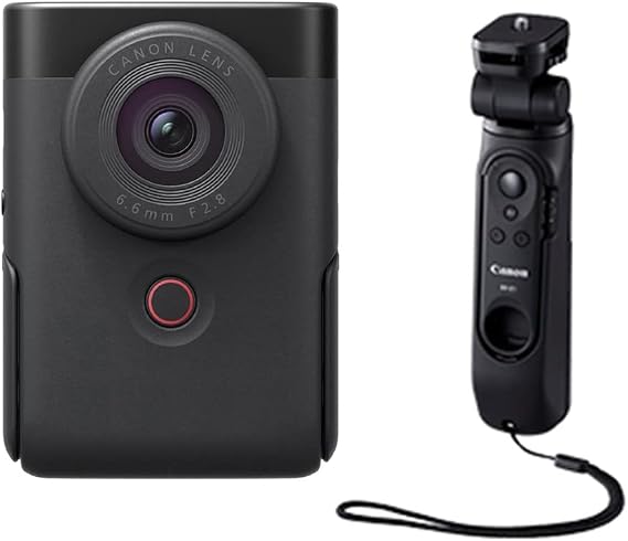 Canon Vlog Camera PowerShot V10 Tripod Grip Kit Black PSV10TRIPODKITBK