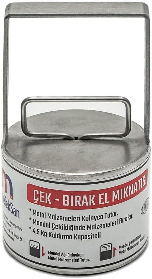 MNS Magneteksan Çek - Bırak El Mıknatısı - Metal Toplayıcı Mıknatıs