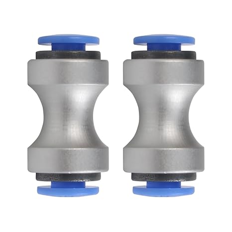 3D Printer Accessories Bamboo Lab P1P/P1S/X1/X1C/X1E AMS Teflon-Feed Tube Connector: Pneumatic Fitting Adapter for Connecting PTFE Tubes(2Pcs)