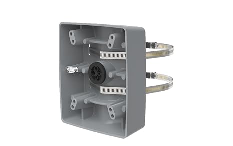 T91b57 Alumin Pole Mount Grey Comp W/axis Cameras