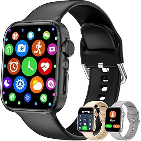 Android ve iOS Telefonlar için Akıllı İzle Kadın Erkek, 1.81 '' Bluetooth Smartwatch Tam Dokunmatik Ekran Cevap/Arama/Metin Su Geçirmez Akıllı Saatler