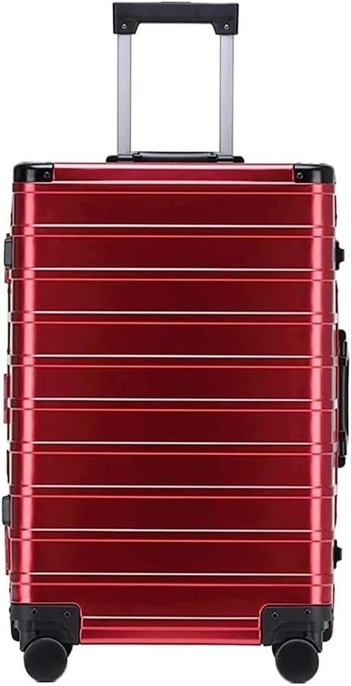 Suitcase Trolley Suitcases With Wheels Aluminum Magnesium Alloy Carry On Luggage Large Capacity Suitcase Secure