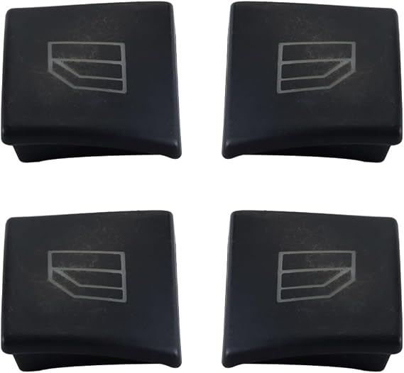 4Pcs Window Switch Button Cap Cover Replacement for Mercedes Ben, for E200, for E220, for E250, for W204 W166