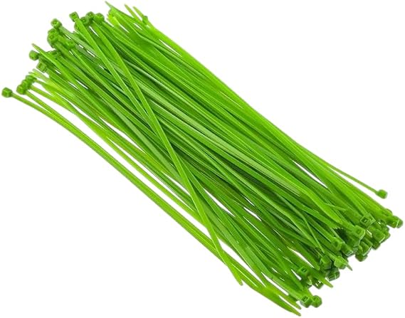 Tek-İş Yeşil Plastik Kablo Bağı Seti | 100mm x 2.5mm | 100 Adet | Dayanıklı Cırt Kelepçe | Kablo Düzenleyici ve Sabitleyici