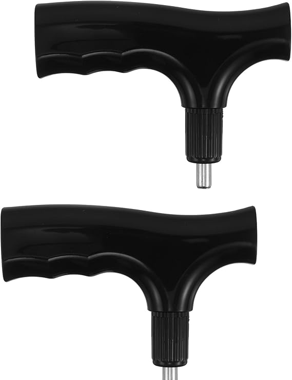 2pcs Ergonomic Cane Handle Replacement Grip 19.6mm Diameter T-Shaped