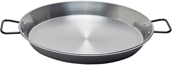 Garcima Polished Steel Paella Pan Grey 50 cm