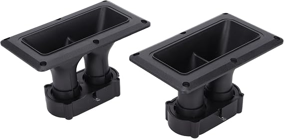 Horn Tweeter 75-150 Watt Piezoelectric Speaker Horn Dual Drive High Sensitivity Ceramic Pack of 2