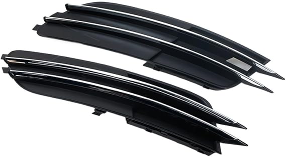 NiSza Car Front Headlight Grill Front Left Right Front Bumper Grilles Cover Fog Light Cover Lamp Mask For A6 C7 For Sedan For Avant 2011 2012 2013 2014 2015