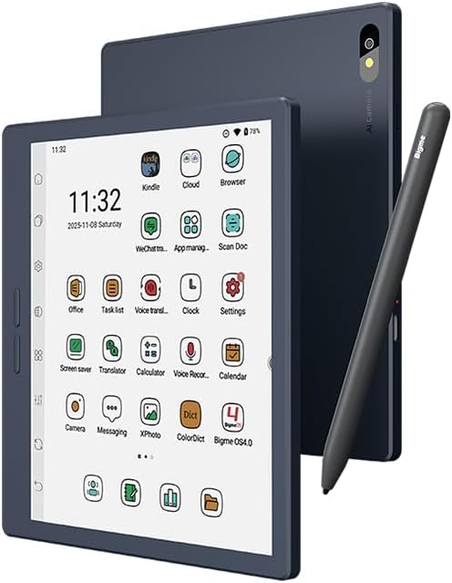 Bigme B7 – ePaper Tablet 7 Inch with 8 + 128 GB Memory and 4G Telephony Function | Android 14 OS | 300 PPI | 3000 mAh