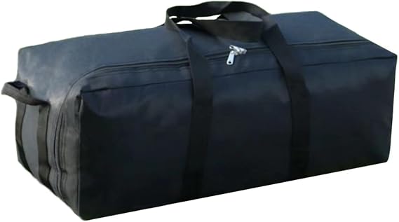 Portable Foldable Lightweight Luggage Heavy Duty Sports Storage Bag Travel Duffle Bag for Hiking, Camping & Gym Equipment Bag for Team Coaches, Black, 35.4 * 15 * 11.8 inches, Morden