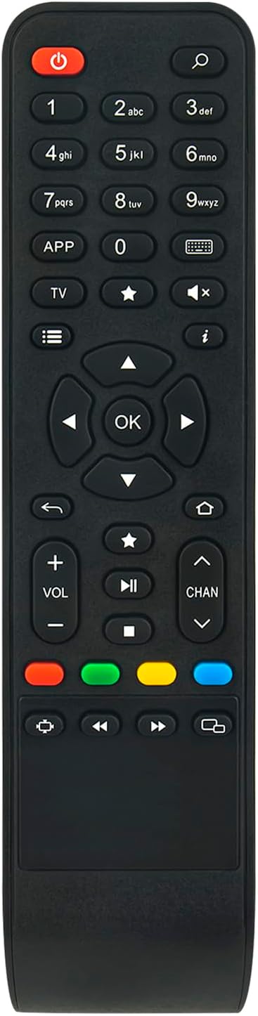 Remote Control Compatible with INFOMIR MAG 324W2, 420W1, 424W3, 520W3,