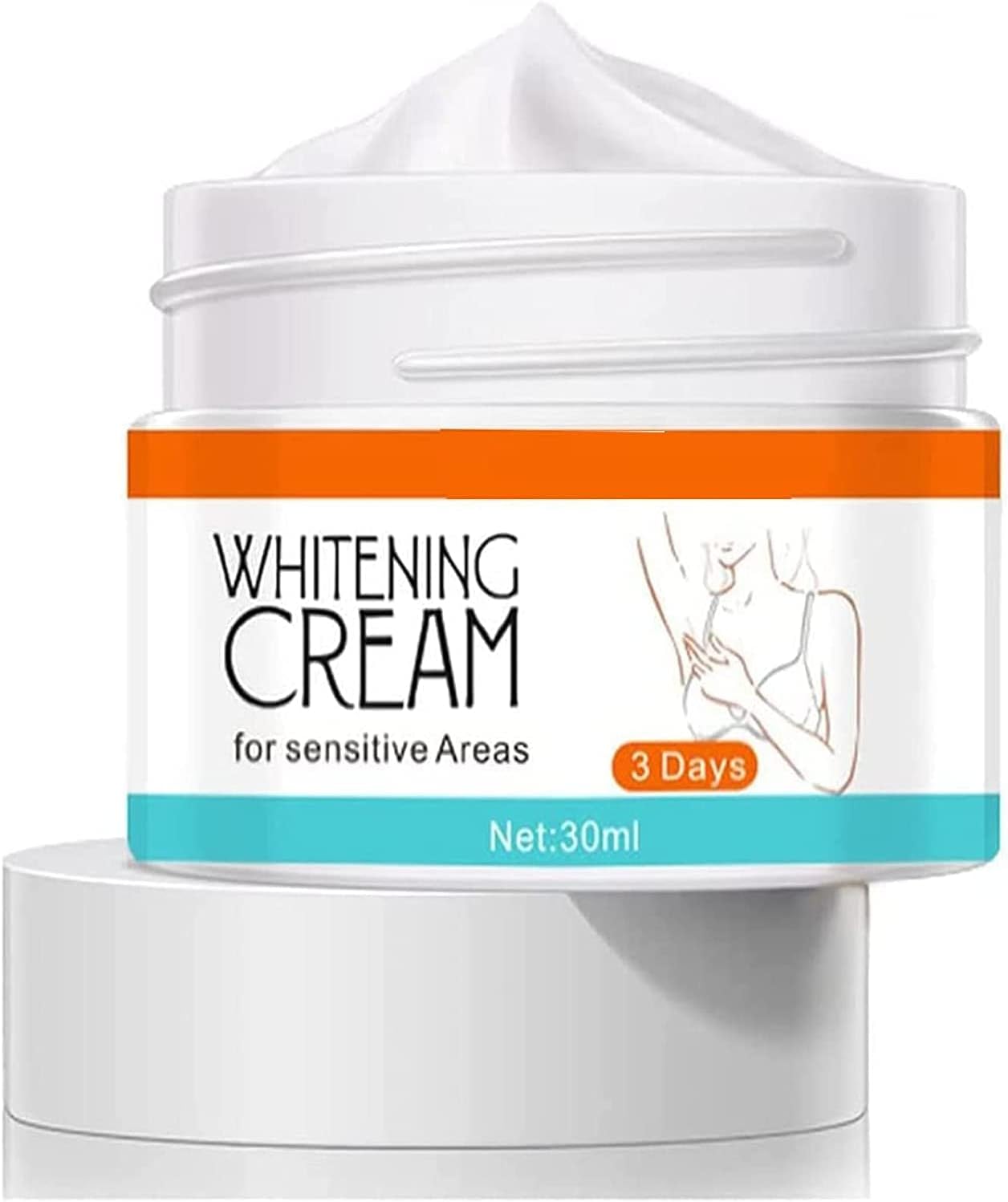 Skin Whitening Bleaching Cream,body Whitening Cream Skin Brightening Cream,for Armpit Knees Elbows Lightens Dark Area and More Sensitive Area