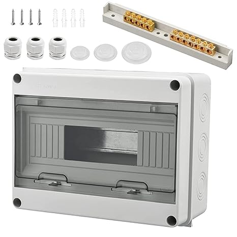 Fuse Box Surface-Mounted Distributor IP65-1 Row 12 Modules