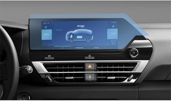 Engo Citroen C4 10 İnç İle Uyumlu Multimedya Ekran Koruyucu Şeffaf