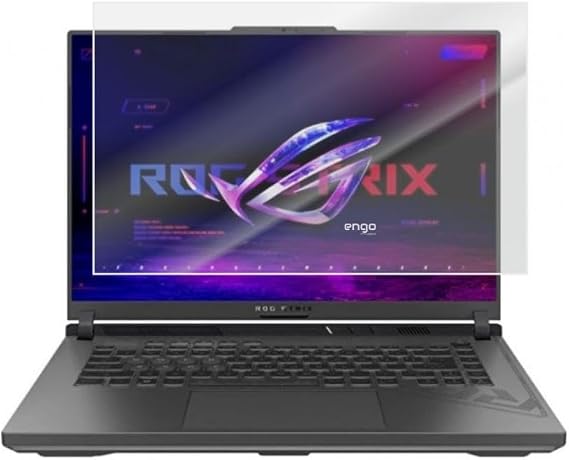 Engo Asus Rog Strix G16 16 İnç İle Uyumlu Mat Ekran Koruyucu Notebook, Yansıma Ve Parlama Önleyici Parmak İzi Bırakmayan Laptop Koruma, 9h Temperli Kırılmaz Esnek Nano Cam 16:10