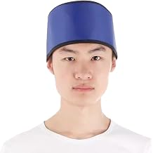 Lead Hat Radiation Protection, Lightweight Soft Lead Cap Radiation X-ray Shield Head Protection, Neutral Lead Cover(0.5 mmpb)