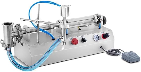Semi-Automatic 5-40Ml Liquid & Paste Filling Machine, Pneumatic Piston Filler for Oil, Honey & Materials