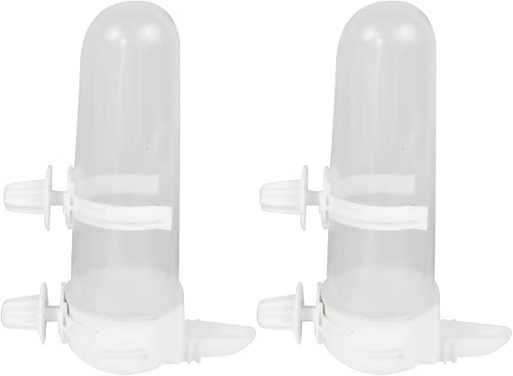 Parrots Automatic Feeder For Food Feeding Clear Pet Bird Leakproof Water Dispenser Food Bowl Watering Supplies 2PCS Cage Water Dispenser Watering Supply