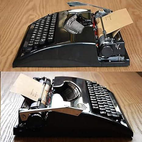 Portable Retro Manual Typewriter, Vintage Mechanical English Writing Machine for Classic Typing Experience, Ideal for Writers and Collectors