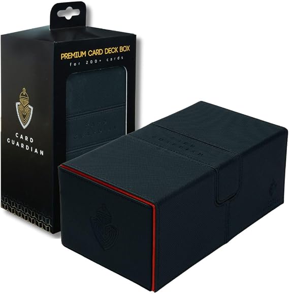 Card Guardian Premium Double Deck Box, Black