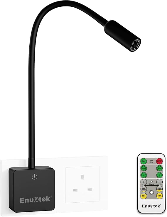 ENUOTEK Flexible LED Wall Mounted Spotlight Bedside Reading Light [Energy Class G]