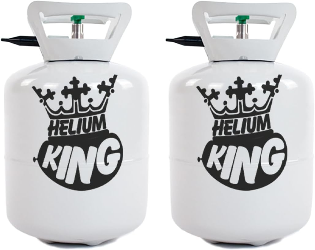 2 x Disposable Helium Gas Canister - Fills 100 x 9 Inch Latex Balloons or 36 Foil Balloons - Helium Balloon Gas UK Filled Helium Cylinder for - 2 Canisters in Total