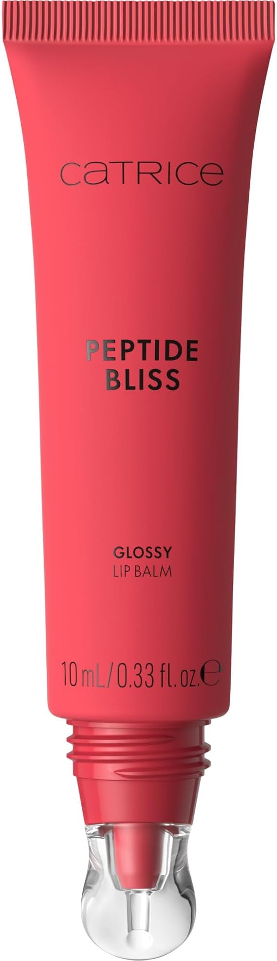 Catrice Peptide Bliss Glossy Lip Balm 030 Dew Not Disturb, Bright Red Lip Balm with Peptides, Plumper Lips, 10ml