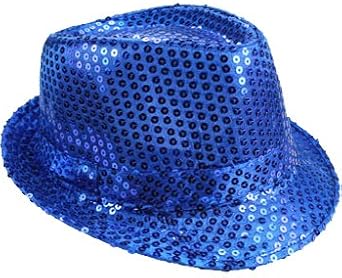 AK TRADING CO. Fashionable Sequin Fedora Party Hat, Unisex Sparkling Accessory for Costumes, Parties, Events & Everyday Style