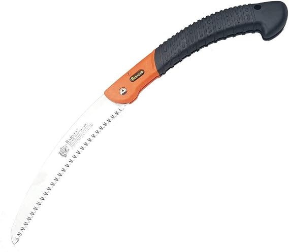 BARNEL Z240 Professional Folding Pruning Saw - 9.5" (240mm) - Curved Tiger Tooth Blade - Cuts On The Pull Stroke