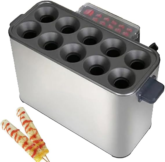 Electric Egg Roll and Omelette Maker, Non-Stick Automatic Cooker, Corn Dog and Hot Dog Fryer for Home Kitchen, Convenient Cooking Appliance