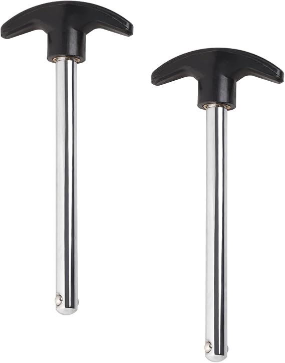 BLMHTWO 2pcs Weight Stack Pin, Weight Loading Pin Gym Pins for Weights 3/8 Inch Diameter 4.4 Inch Weight Selector Pin for Home Gym Exercise Machine Accessories