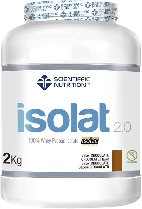Scientiffic Nutrition - Isolat 2.0, Whey Protein, ISO Isolate Protein Supplement with Lactase, Whey Protein Powder - 2kg, Chocolate
