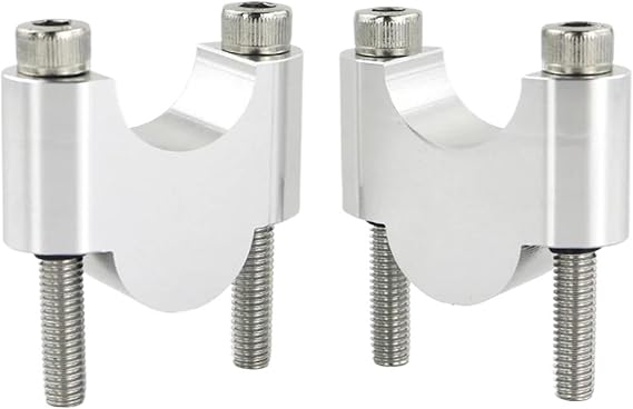 Handle Bar Risers For Beta 400RR 450RR 498RR 390RR For 2 Stroke 28mm 1 1/8" Mounting Motorcycle Handlebar Risers Fat Bar Mount Handle Clamp(Silver Riser 30mm)
