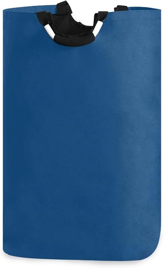Prussian Blue laundry baskets, and waterproof fabric storage cubes with sturdy handle for toys shelf 51L canastos para la ropa