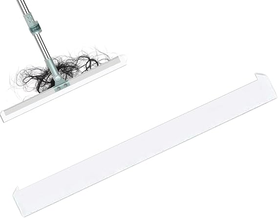 Floor Squeegee Broom Telescopic Handle Glass Fine Dust Liquids Scrubber