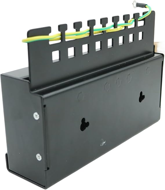 CAT 6 8-Port Shielded Patch Panel – STP Distribution Panel with 8 RJ45 Shielded Sockets, LSA Termination, Table/Wall Mountable