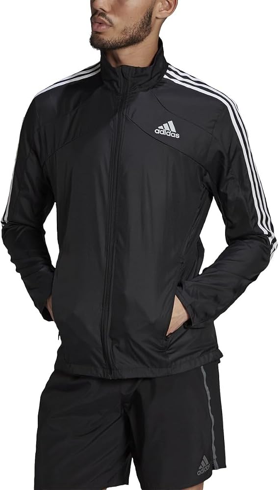 adidas Men's Marathon Jacket 3-stripes Jacket