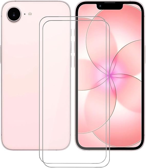 [2-Pack for Apple iPhone 17e (6.10 Inch) Screen Protector, 9H Hardness Anti-Scratch Tempered Glass Screen Film, Bubble Free, Protective Film for Apple iPhone 17e
